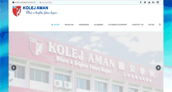 Desktop Screenshot of kolejaman.edu.my