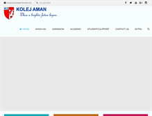 Tablet Screenshot of kolejaman.edu.my
